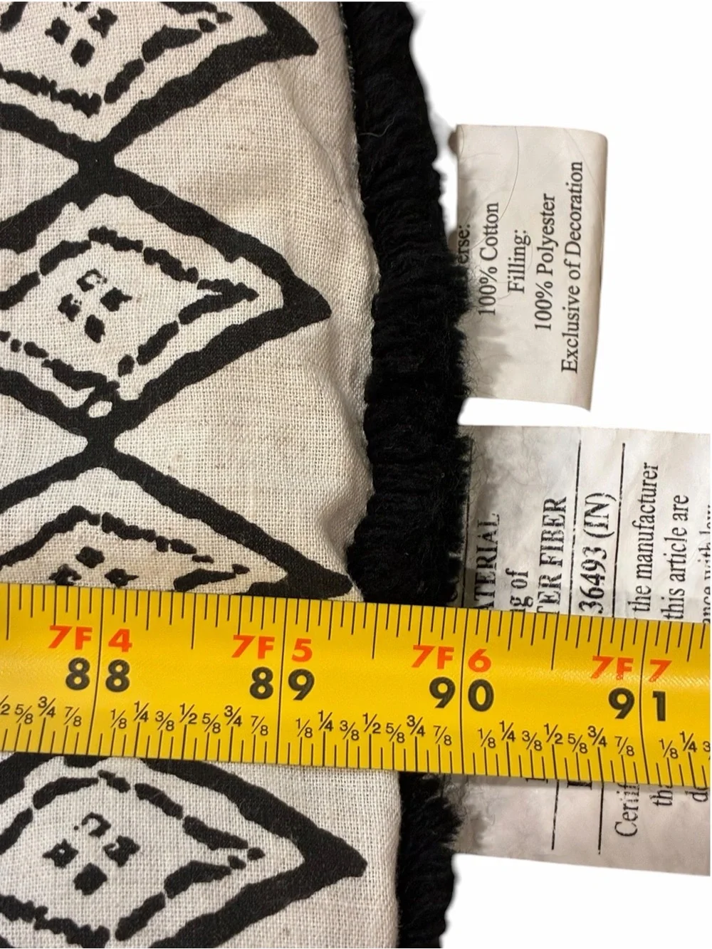 Ink+Ivy Cotton Flax Marta Comforter Chenille Textured Mountain Pattern Trim Full